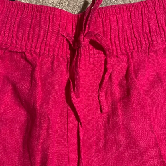 Women’s pink linen shorts. Pink shorts. Size small shorts. New with tags. - Picture 5 of 7